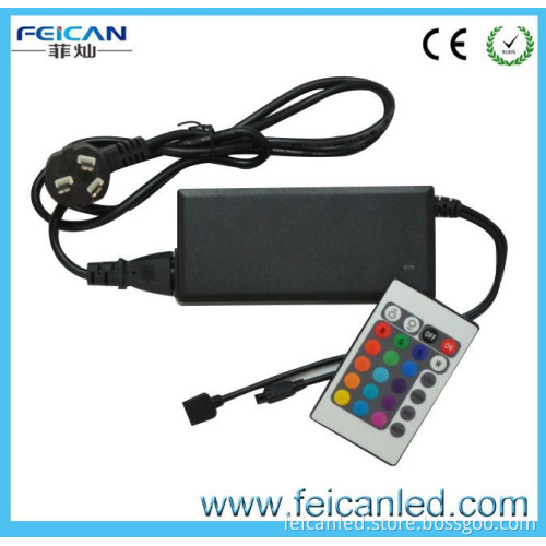 IR 24 Keys RGB controller with power supply for 5050/3528 led strip/RGB led strip